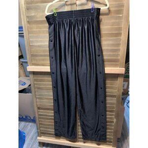 Easyboy Tear Away Athletic Pants Full Snaps Loose Basketball Sporty Sz XL Black